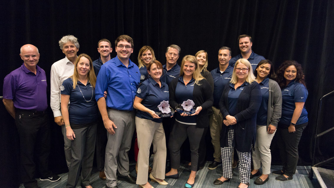Members of the Syngenta Flowers North America and Global team accepted the two awards for Sunfinity on July 17, 2017
