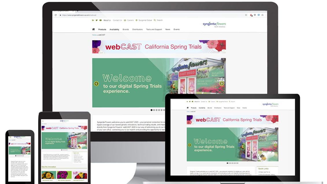 Explore webCAST–the Syngenta Flowers digital CAST experience