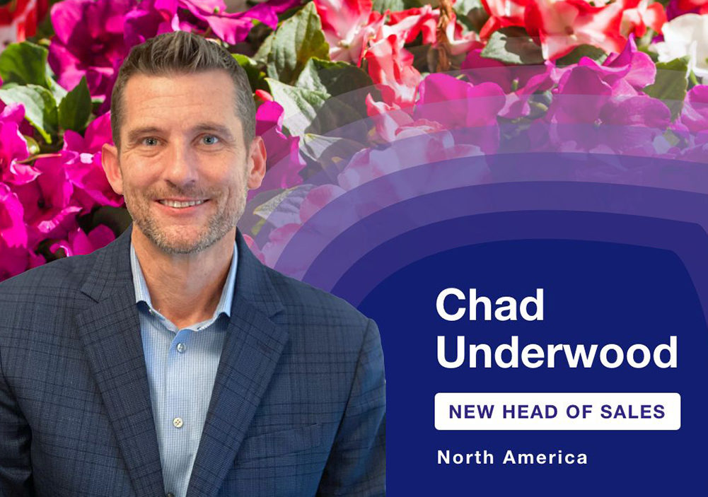 Syngenta Flowers appoints Chad Underwood as Head of Sales for North America.